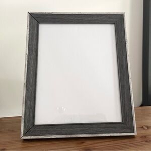 8x10 Two-tone Grey Distressed Wood Picture Frame - Farmhouse